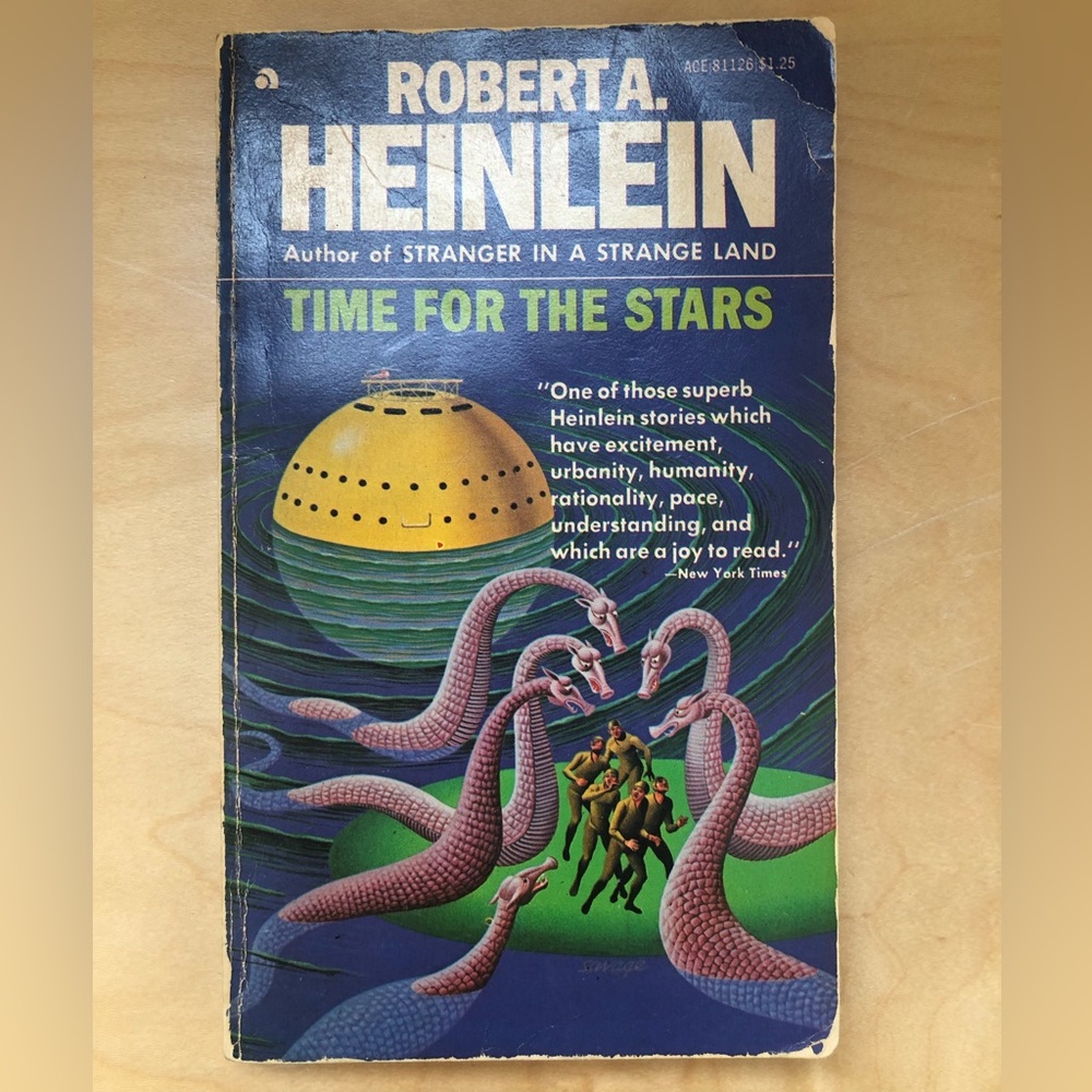 Time For The Stars by Robert A. Heinlein Paperback  1956 Ace Books